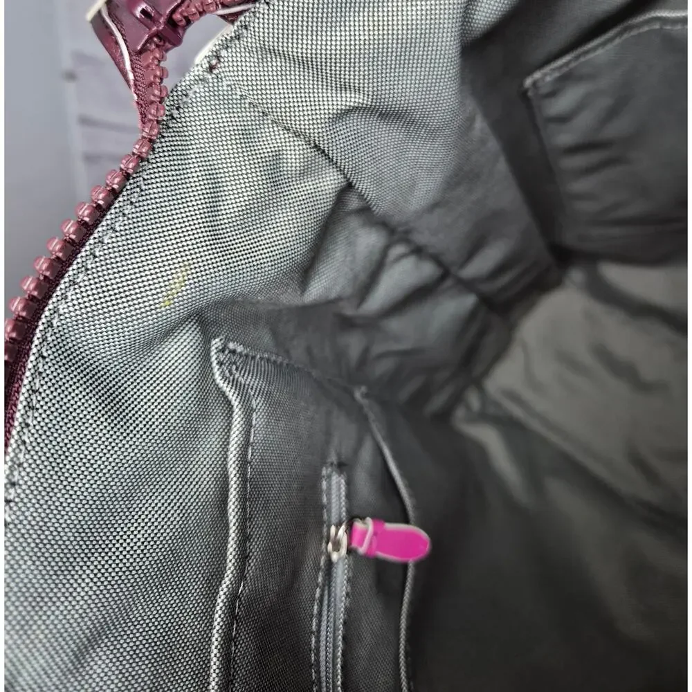 Cole Haan Nylon Convertible Backpack & Crossbody Travel Set Pink Purple - Picture 10 of 16